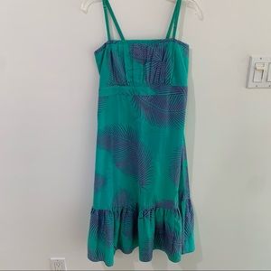 Girls Tropical Print Maxi Dress